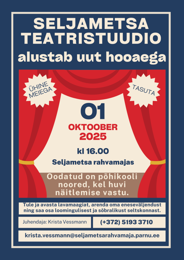 Teatristuudio 4.hooaeg 01.10.25